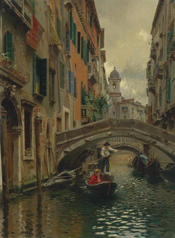 A quiet canal by Rubens Santoro